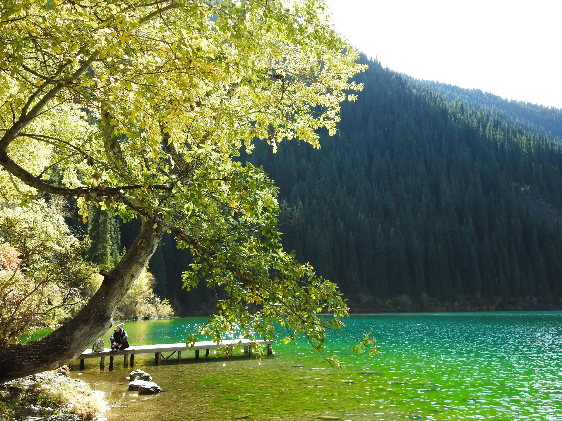 Kolsay Lake mountain scenery in Kazakhstan